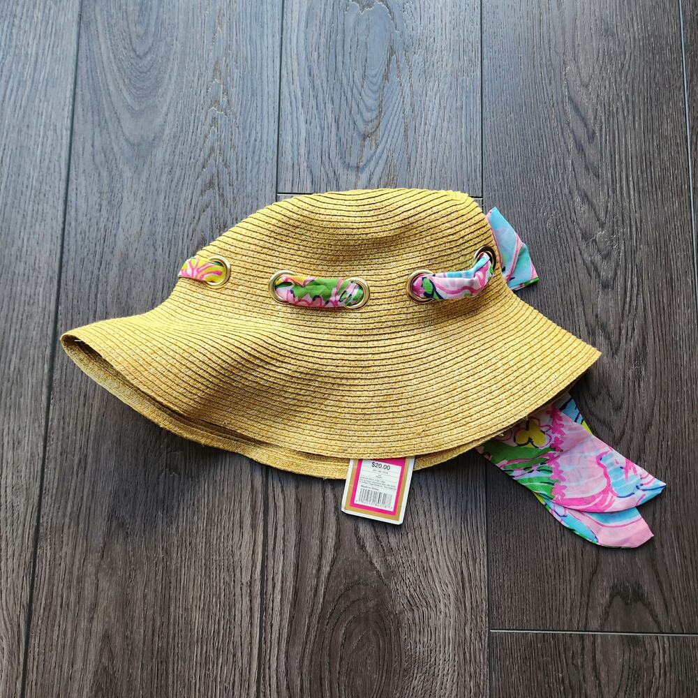 Lilly Pulitzer straw beach hat
